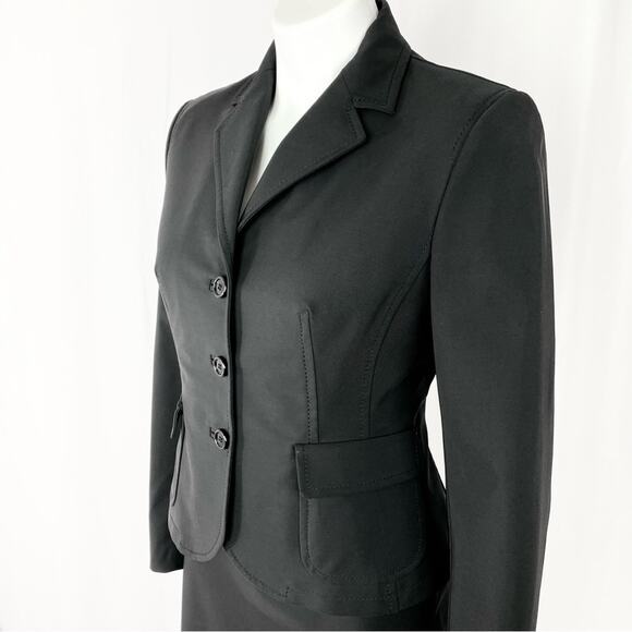 Archival PRADA Black Skirt Suit IT 42 US 6 - 90s Minimalist Office Sire Set - Picture 4 of 15